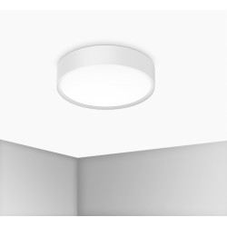 Plafonnier LED Blanc 17W Ø300mm 3000/4000/6500K - 200Lm - IP20