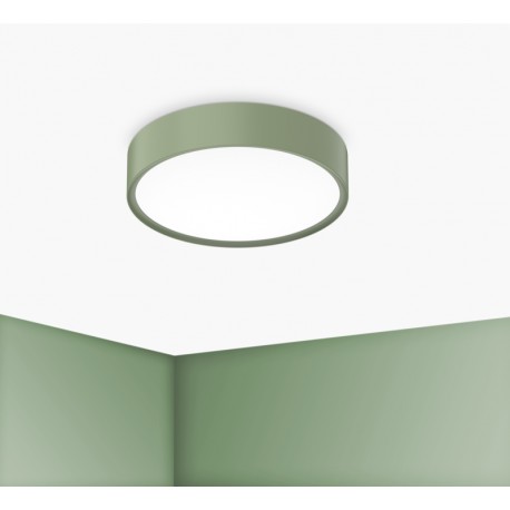 Plafonnier LED Vert 17W Ø300mm 3000/4000/6500K - 200Lm - IP20