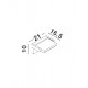 Applique murale Orientable LED 10W Détecteur - Noir - 3000°K - IP54