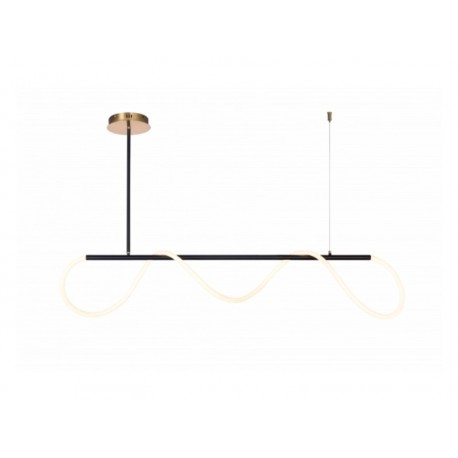 Suspension Noir Avec Fil LED 3000°K 36W 1000mm