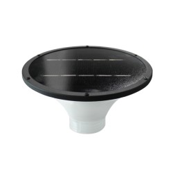 Tête d'applique solaire 2W - Noir - IP65