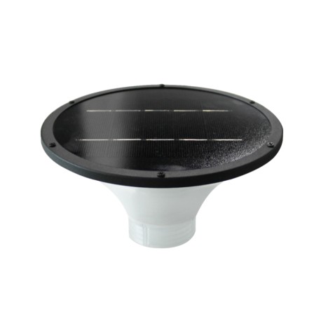 Tête d'applique solaire 2W - Noir - IP65