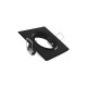 SUPPORT DE SPOT CARRE Orientable NOIR 82 x 82 mm