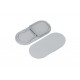Terminaison Profile LED LINE23 Gris Arrondi (x2)