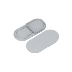 Terminaison Profile LED LINE23 Gris Arrondi (x2)