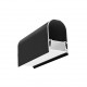 Profile LED LINE23 Alu Noir Anodisé 2000mm