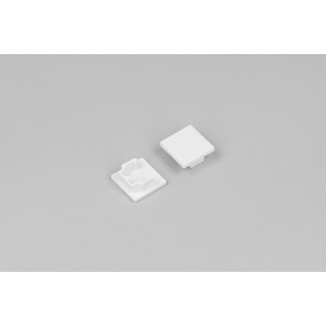 Terminaison Profile LED Compact12 Blanc (x2)
