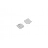 Terminaison Profile LED Compact12 Gris (x2)