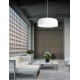 Pendant Light Out.Matt White Steel-In.Matt White Steel E27 3x60 
