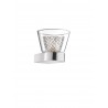 Wall Lamp Chrome Aluminium & Clear Glass G9 1x33W D:12,6 H:10,
