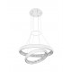 Pendant Matt White Aluminium & Crystal LED 60 Watt 3600Lm 3000 