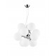 Pendant Light Chrome Aluminium & Opal Glass E27 12x60W D:69 H: 