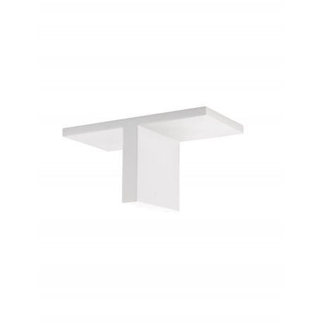 Wall Light Aluminium Sand Whitel LED 2x8W L:20 H:10cm 