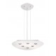 Pendant Light Aluminium Sand White LED 30W 3000K L:46 H:120cm 