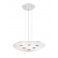 Pendant Light Aluminium Sand White LED 30W 3000K L:46 H:120cm 
