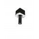 Spot Tube Black Metal & Gypsum Downlight Adjustable GU10 1x50W L 