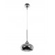 Pendant Light Metal Out.Chrome -In.White Chrome E14 1x40W D:2 