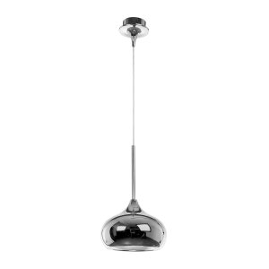 Pendant Light Metal Out.Chrome -In.White Chrome E14 1x40W D:2 2