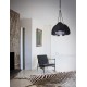 Pendant Light Metal Out.Matt Black -In.White Chrome E27 3x40W 
