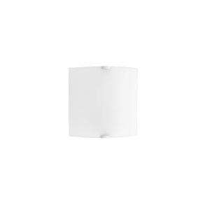 Wall Lamp Satinated White Glass Chrome Metal E27 1x60W L:26 H:7 2