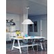 Pendant Light Chrome Metal Alabaster Glass E27 1x60W D:40 H:100 