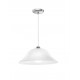 Pendant Light Chrome Metal Alabaster Glass E27 1x60W D:40 H:100 