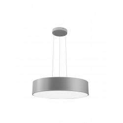 Pendant Light Matt Gray Metal & Acrylic LED 46W 3000K D:60 H:12 