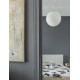 Pendant Light Opal Glass & Chrome Metal E27 1x60W D:40 H:130c 