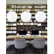 Pendant Light Opal Glass & Chrome Metal E27 1x60W D:50 H:130c 