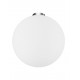 Ceiling Lamp Opal Glass & Chrome E27 1x60W D:30 H:32cm 