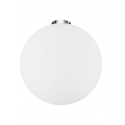Ceiling Lamp Opal Glass & Chrome E27 1x60W D:30 H:32cm 