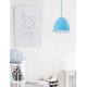 Pendant Light Sky Blue Silicon E27 1x60W D:22 H:120cm 
