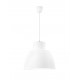 Pendant Light White Silicon E27 1x60W D:40 H:130cm 