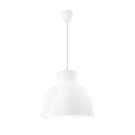 Pendant Light White Silicon E27 1x60W D:40 H:130cm 