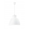 Pendant Light White Silicon E27 1x60W D:40 H:130cm