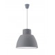 Pendant Light Grey Silicon E27 1x60W D:40 H:130cm 