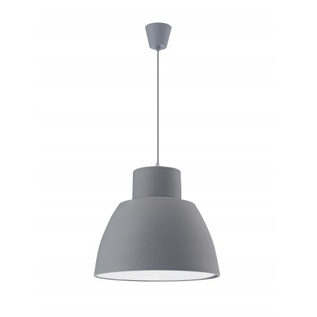 Pendant Light Grey Silicon E27 1x60W D:40 H:130cm 