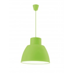 Pendant Light Green Silicon E27 1x60W D:40 H:130cm 