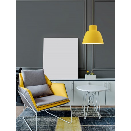 Pendant Light Yellow Silicon E27 1x60W D:40 H:130cm 