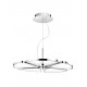Pendant Light Chrome Aluminium & Acrylic LED 80W 3000K D:72 H:1 