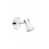 Spot White Aluminium & Chrome Bulb Excluded GU10 1x50W D:8 H:11c
