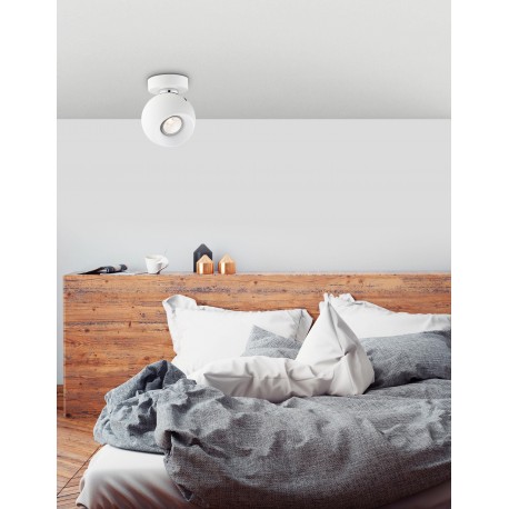 Spot White Aluminium Bulb Excluded GU10 1x50W D:12 H:15cm 