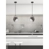 Pendant Light Out.Rust Metal-In.Aluminium E27 1x40W D:18 H:25
