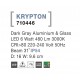 Dark Gray Aluminium & Glass LED 6 Watt 480Lm 3000K 220-240 Volt 50Hz Beam Angle 31o IP54 D: 16 W: 9.6 cm 