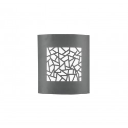Dark Gray Aluminium White Acrylic Diffuser LED E27 1x12 Watt 220-240 Volt Bulb Excluded IP44 L: 23 W: 9.5 H: 26.4 cm 