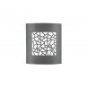 Dark Gray Aluminium White Acrylic Diffuser LED E27 1x12 Watt 220-240 Volt Bulb Excluded IP44 L: 23 W: 9.5 H: 26.4 cm