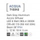 Dark Gray Aluminium Acrylic Diffuser LED 5 Watt 490Lm 3000K 110-265 Volt 50Hz Beam Angle 38o IP54 L: 12 W: 18 H: 5 cm 