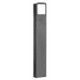Dark Gray Aluminium Acrylic Diffuser LED 5 Watt 490Lm 3000K 110-265 Volt 50Hz Beam Angle 38o IP54 L: 12 W: 5 H: 80 cm 