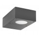 Dark Gray Aluminium Acrylic Diffuser LED 5 Watt 522Lm 3000K 110-265 Volt 50Hz Beam Angle 120o IP54 L: 9 W: 15 H: 4.5 cm 
