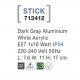 Dark Gray Aluminium White Acrylic LED E27 1x12 Watt 220-240 Volt IP54 Bulb Excluded L: 7.6 W: 11 H: 17 cm 